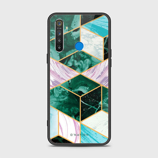 Realme 5 Cover - O'Nation Shades of Marble Series - HQ Ultra Shine Premium Infinity Glass Soft Silicon Borders Case