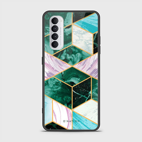 Oppo Reno 4 Pro Cover - O'Nation Shades of Marble Series - HQ Ultra Shine Premium Infinity Glass Soft Silicon Borders Case