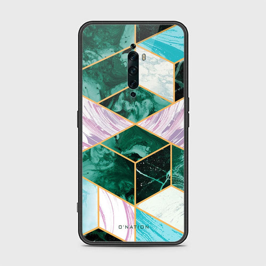 Oppo Reno 2F Cover - O'Nation Shades of Marble Series - HQ Ultra Shine Premium Infinity Glass Soft Silicon Borders Case