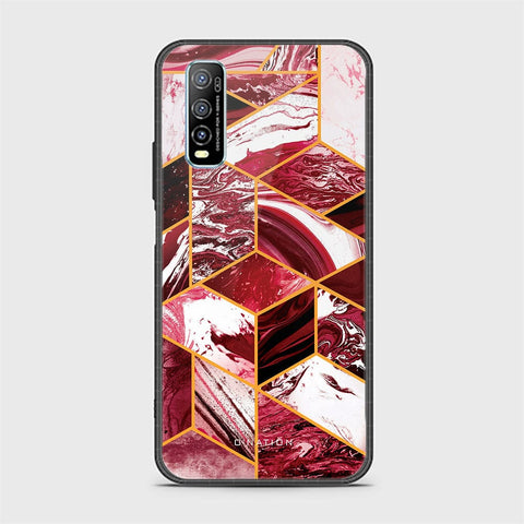 Vivo Y70s Cover - O'Nation Shades of Marble Series - HQ Ultra Shine Premium Infinity Glass Soft Silicon Borders Case