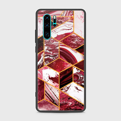 Huawei P30 Pro Cover - O'Nation Shades of Marble Series - HQ Ultra Shine Premium Infinity Glass Soft Silicon Borders Case