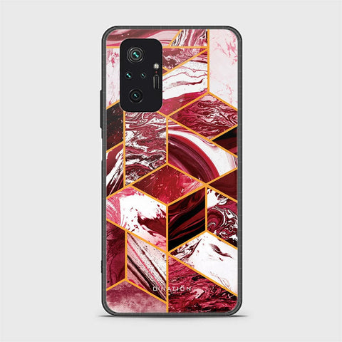 Xiaomi Redmi Note 10 Pro 4G Cover - O'Nation Shades of Marble Series - HQ Ultra Shine Premium Infinity Glass Soft Silicon Borders Case