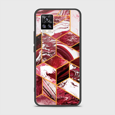 Vivo V20 Cover - O'Nation Shades of Marble Series - HQ Ultra Shine Premium Infinity Glass Soft Silicon Borders Case