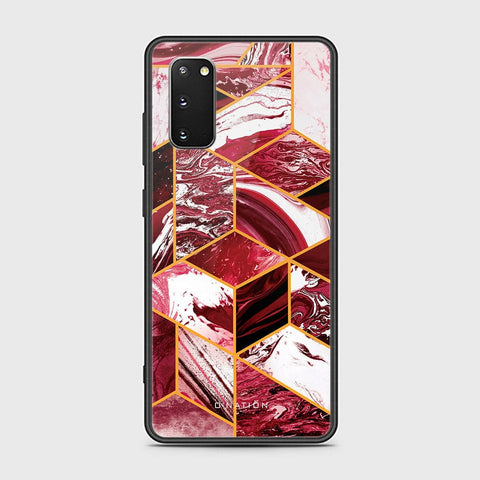 Samsung Galaxy S20 Plus Cover - O'Nation Shades of Marble Series - HQ Ultra Shine Premium Infinity Glass Soft Silicon Borders Case