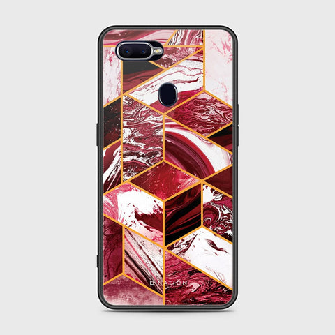 Oppo F9 / F9 Pro Cover - O'Nation Shades of Marble Series - HQ Ultra Shine Premium Infinity Glass Soft Silicon Borders Case