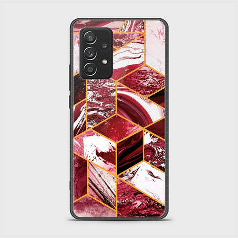 Samsung Galaxy A52 Cover - O'Nation Shades of Marble Series - HQ Ultra Shine Premium Infinity Glass Soft Silicon Borders Case