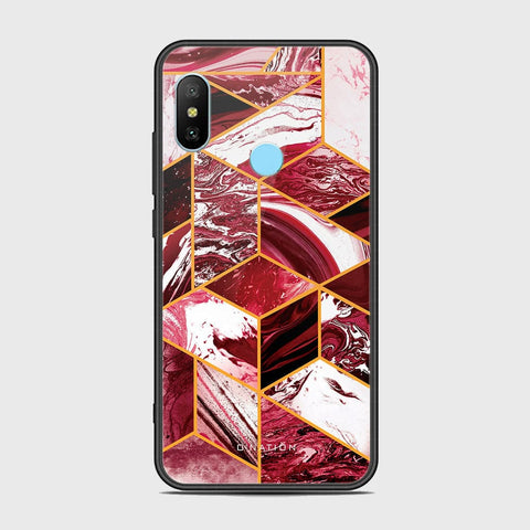 Xiaomi Redmi Note 6 Pro Cover - O'Nation Shades of Marble Series - HQ Ultra Shine Premium Infinity Glass Soft Silicon Borders Case