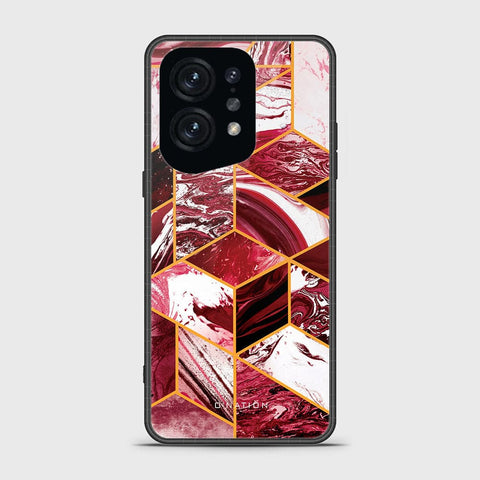 Oppo Find X5 Cover - O'Nation Shades of Marble Series - HQ Ultra Shine Premium Infinity Glass Soft Silicon Borders Case