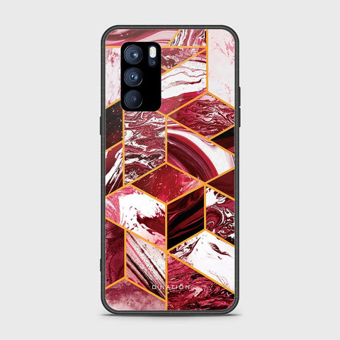 Oppo Reno 6 Pro 5G Cover - O'Nation Shades of Marble Series - HQ Ultra Shine Premium Infinity Glass Soft Silicon Borders Case