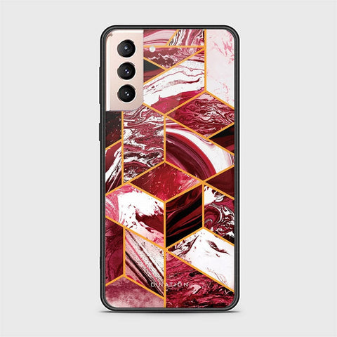Samsung Galaxy S21 FE 5G Cover - O'Nation Shades of Marble Series - HQ Ultra Shine Premium Infinity Glass Soft Silicon Borders Case