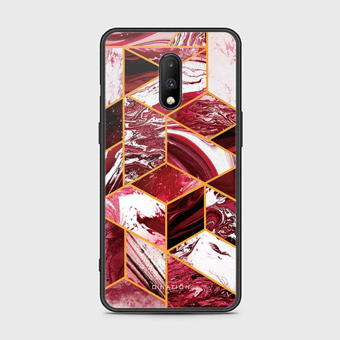 OnePlus 6T Cover - O'Nation Shades of Marble Series - HQ Ultra Shine Premium Infinity Glass Soft Silicon Borders Case