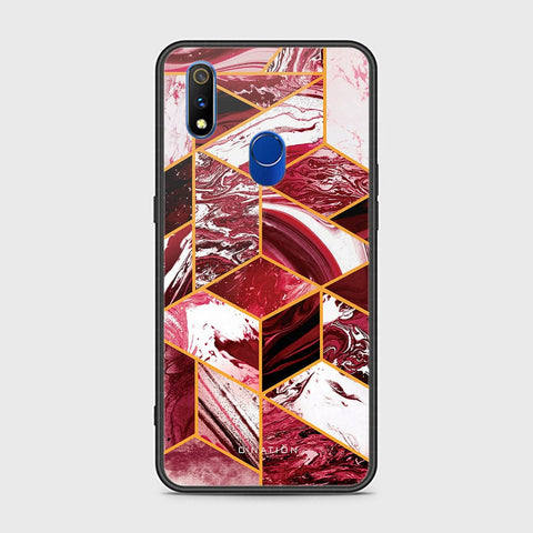 Realme 3 Pro Cover - O'Nation Shades of Marble Series - HQ Ultra Shine Premium Infinity Glass Soft Silicon Borders Case