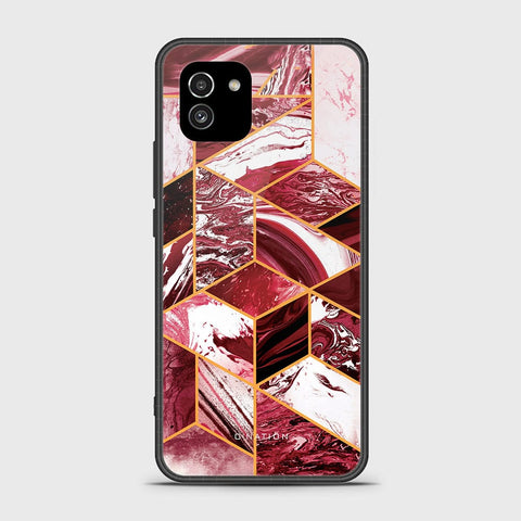 Samsung Galaxy A03 Cover - O'Nation Shades of Marble Series - HQ Ultra Shine Premium Infinity Glass Soft Silicon Borders Case
