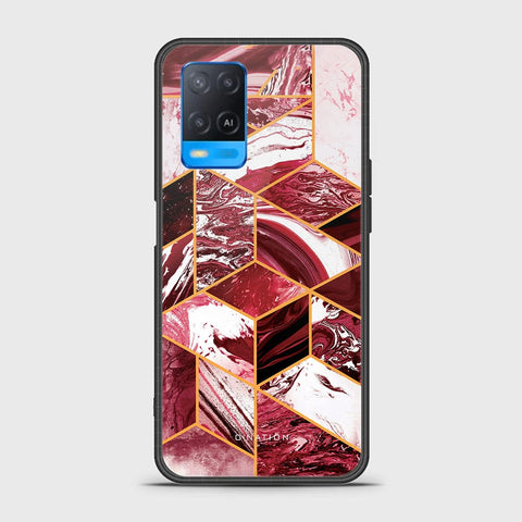 Oppo A54 4G Cover - O'Nation Shades of Marble Series - HQ Ultra Shine Premium Infinity Glass Soft Silicon Borders Case