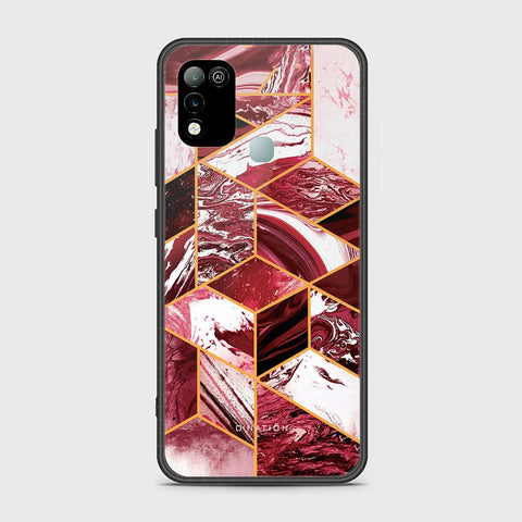 Infinix Hot 11 Play Cover - O'Nation Shades of Marble Series - HQ Ultra Shine Premium Infinity Glass Soft Silicon Borders Case