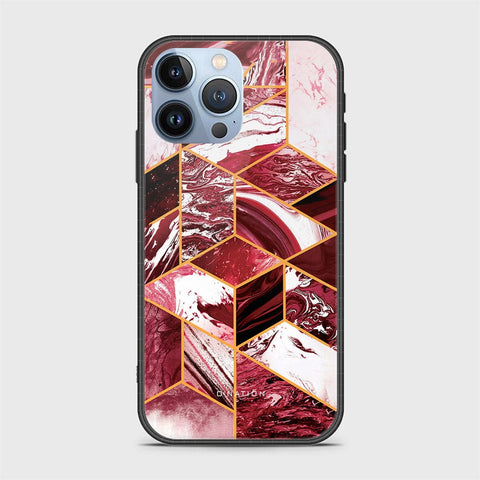 iPhone 14 Pro Max Cover - O'Nation Shades of Marble Series - HQ Ultra Shine Premium Infinity Glass Soft Silicon Borders Case