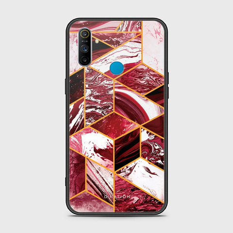 Realme 5i Cover - O'Nation Shades of Marble Series - HQ Ultra Shine Premium Infinity Glass Soft Silicon Borders Case