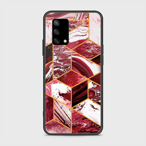 Oppo A74 Cover - O'Nation Shades of Marble Series - HQ Ultra Shine Premium Infinity Glass Soft Silicon Borders Case