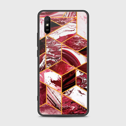 Xiaomi Redmi 9A Cover - O'Nation Shades of Marble Series - HQ Ultra Shine Premium Infinity Glass Soft Silicon Borders Case