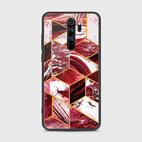 Xiaomi Redmi Note 8 Pro Cover - O'Nation Shades of Marble Series - HQ Ultra Shine Premium Infinity Glass Soft Silicon Borders Case
