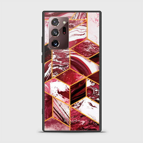 Samsung Galaxy Note 20 Ultra Cover - O'Nation Shades of Marble Series - HQ Ultra Shine Premium Infinity Glass Soft Silicon Borders Case