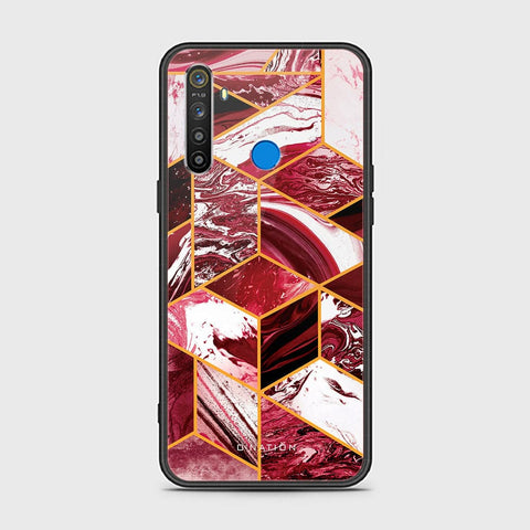 Realme 5 Cover - O'Nation Shades of Marble Series - HQ Ultra Shine Premium Infinity Glass Soft Silicon Borders Case