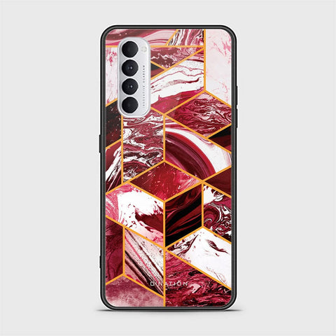 Oppo Reno 4 Pro Cover - O'Nation Shades of Marble Series - HQ Ultra Shine Premium Infinity Glass Soft Silicon Borders Case