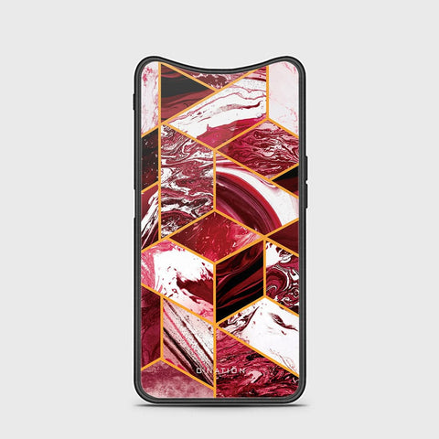 Oppo Find X Cover - O'Nation Shades of Marble Series - HQ Ultra Shine Premium Infinity Glass Soft Silicon Borders Case