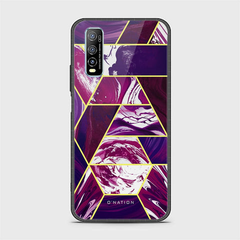 Vivo Y70s Cover - O'Nation Shades of Marble Series - HQ Ultra Shine Premium Infinity Glass Soft Silicon Borders Case