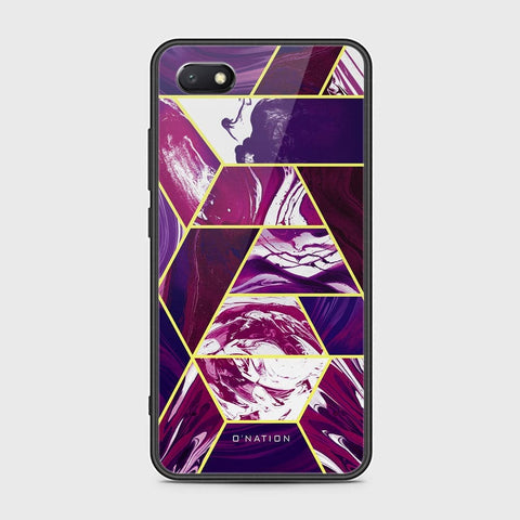 Huawei Y5 Prime 2018 Cover - O'Nation Shades of Marble Series - HQ Ultra Shine Premium Infinity Glass Soft Silicon Borders Case