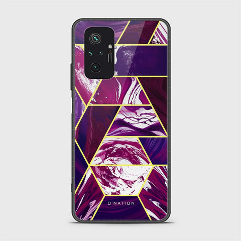 Xiaomi Redmi Note 10 Pro 4G Cover - O'Nation Shades of Marble Series - HQ Ultra Shine Premium Infinity Glass Soft Silicon Borders Case