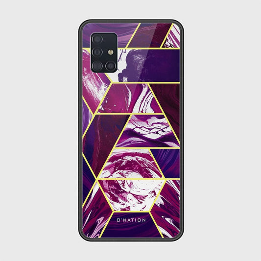 Samsung Galaxy A51 Cover - O'Nation Shades of Marble Series - HQ Ultra Shine Premium Infinity Glass Soft Silicon Borders Case (Fast Delivery)