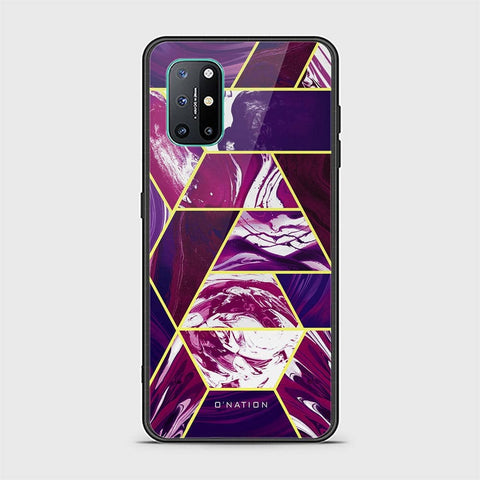 OnePlus 8T Cover - O'Nation Shades of Marble Series - HQ Ultra Shine Premium Infinity Glass Soft Silicon Borders Case