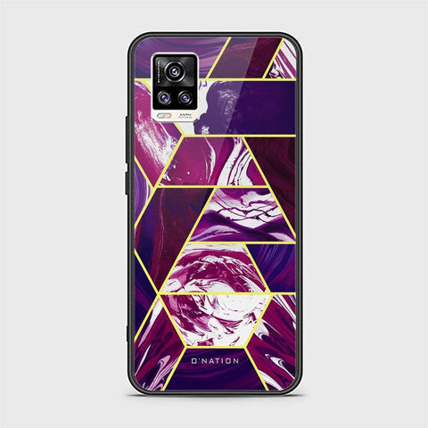 Vivo V20 Cover - O'Nation Shades of Marble Series - HQ Ultra Shine Premium Infinity Glass Soft Silicon Borders Case