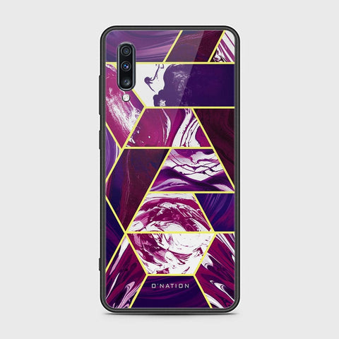 Samsung Galaxy A70s Cover - O'Nation Shades of Marble Series - HQ Ultra Shine Premium Infinity Glass Soft Silicon Borders Case