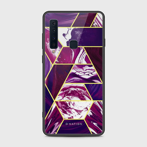 Samsung Galaxy A9 2018 Cover - O'Nation Shades of Marble Series - HQ Ultra Shine Premium Infinity Glass Soft Silicon Borders Case