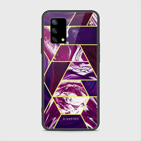 Oppo A95 4G Cover - O'Nation Shades of Marble Series - HQ Ultra Shine Premium Infinity Glass Soft Silicon Borders Case