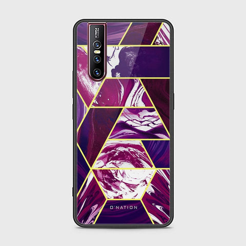 Vivo V15 Pro Cover - O'Nation Shades of Marble Series - HQ Ultra Shine Premium Infinity Glass Soft Silicon Borders Case