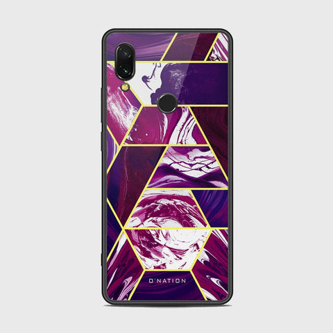 Xiaomi Redmi 7 Cover - O'Nation Shades of Marble Series - HQ Ultra Shine Premium Infinity Glass Soft Silicon Borders Case