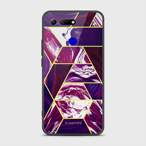 Huawei Honor View 20 Cover - O'Nation Shades of Marble Series - HQ Ultra Shine Premium Infinity Glass Soft Silicon Borders Case