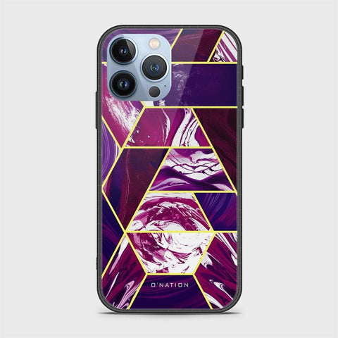 iPhone 13 Pro Max Cover - O'Nation Shades of Marble Series - HQ Ultra Shine Premium Infinity Glass Soft Silicon Borders Case
