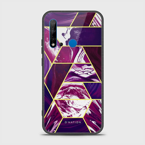 Huawi P20 Lite 2019 Cover - O'Nation Shades of Marble Series - HQ Ultra Shine Premium Infinity Glass Soft Silicon Borders Case