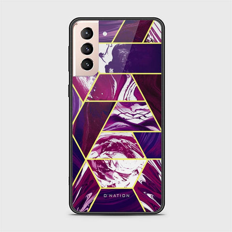 Samsung Galaxy S21 FE 5G Cover - O'Nation Shades of Marble Series - HQ Ultra Shine Premium Infinity Glass Soft Silicon Borders Case