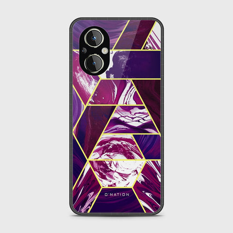 Oppo A96 5G Cover - O'Nation Shades of Marble Series - HQ Ultra Shine Premium Infinity Glass Soft Silicon Borders Case