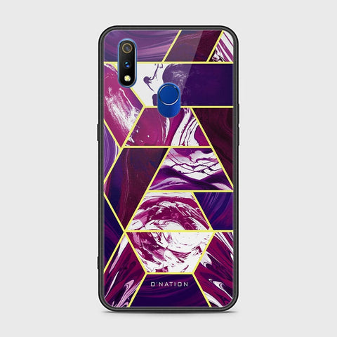 Realme 3 Pro Cover - O'Nation Shades of Marble Series - HQ Ultra Shine Premium Infinity Glass Soft Silicon Borders Case
