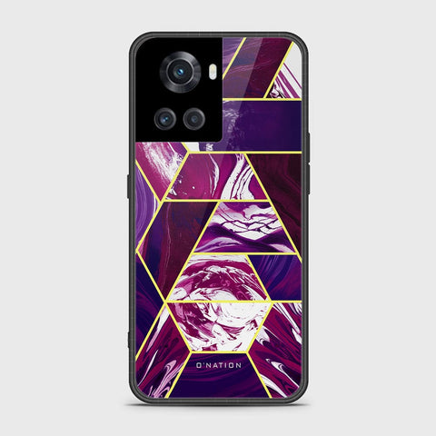 OnePlus Ace Cover - O'Nation Shades of Marble Series - HQ Ultra Shine Premium Infinity Glass Soft Silicon Borders Case