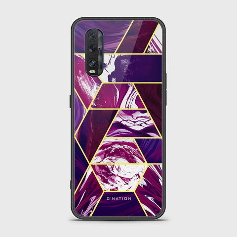 Oppo Find X2 Cover - O'Nation Shades of Marble Series - HQ Ultra Shine Premium Infinity Glass Soft Silicon Borders Case
