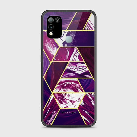 Infinix Hot 11 Play Cover - O'Nation Shades of Marble Series - HQ Ultra Shine Premium Infinity Glass Soft Silicon Borders Case