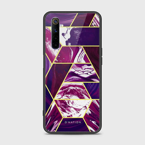 Realme 6 Cover - O'Nation Shades of Marble Series - HQ Ultra Shine Premium Infinity Glass Soft Silicon Borders Case