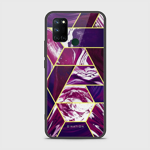 Realme 7i Cover - O'Nation Shades of Marble Series - HQ Ultra Shine Premium Infinity Glass Soft Silicon Borders Case